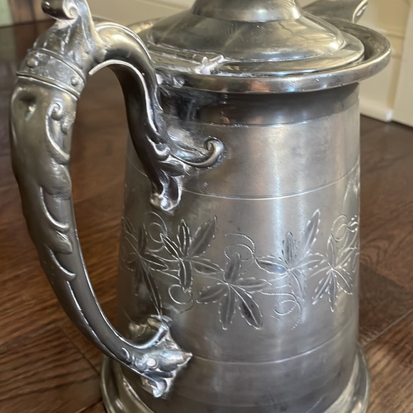 J. A. S. Stimpson Antique 1854 Water Pitcher silver plated - Picture 9 of 9